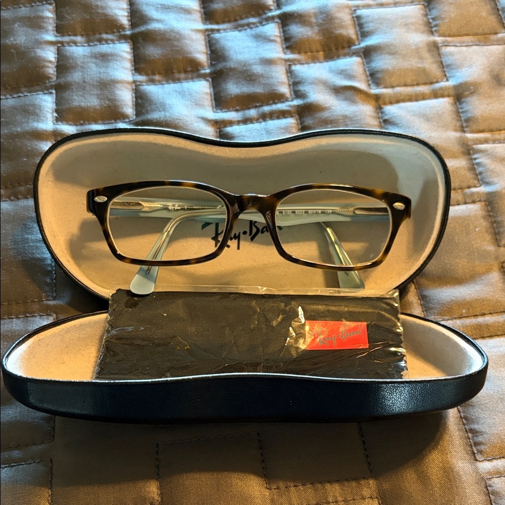 Ray-Ban Brown Frame prescription Glasses with Case
